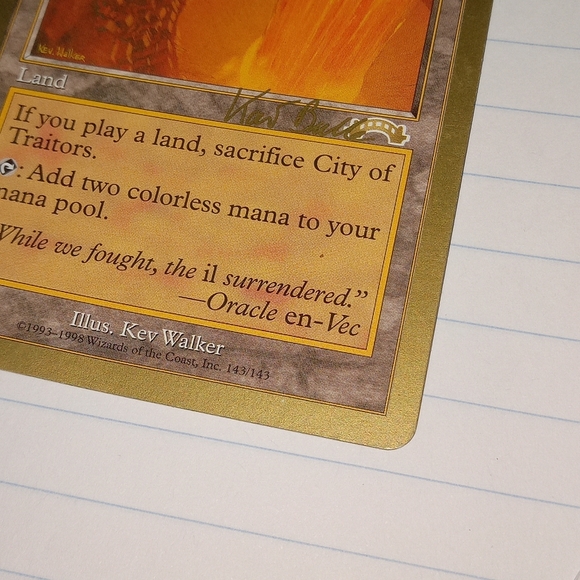1999 Magic the Gathering MTG City of Traitors Exodus - Picture 6 of 6